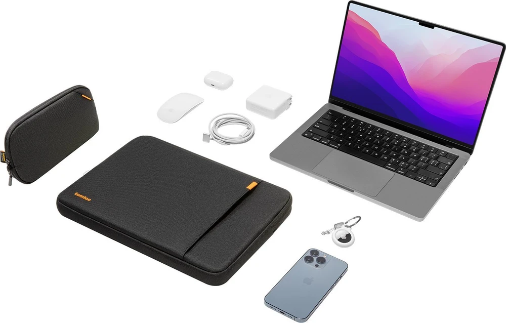 tomtoc nešiojamojo kompiuterio dėklas 13 colių MacBook Air, juodas A13C2DV