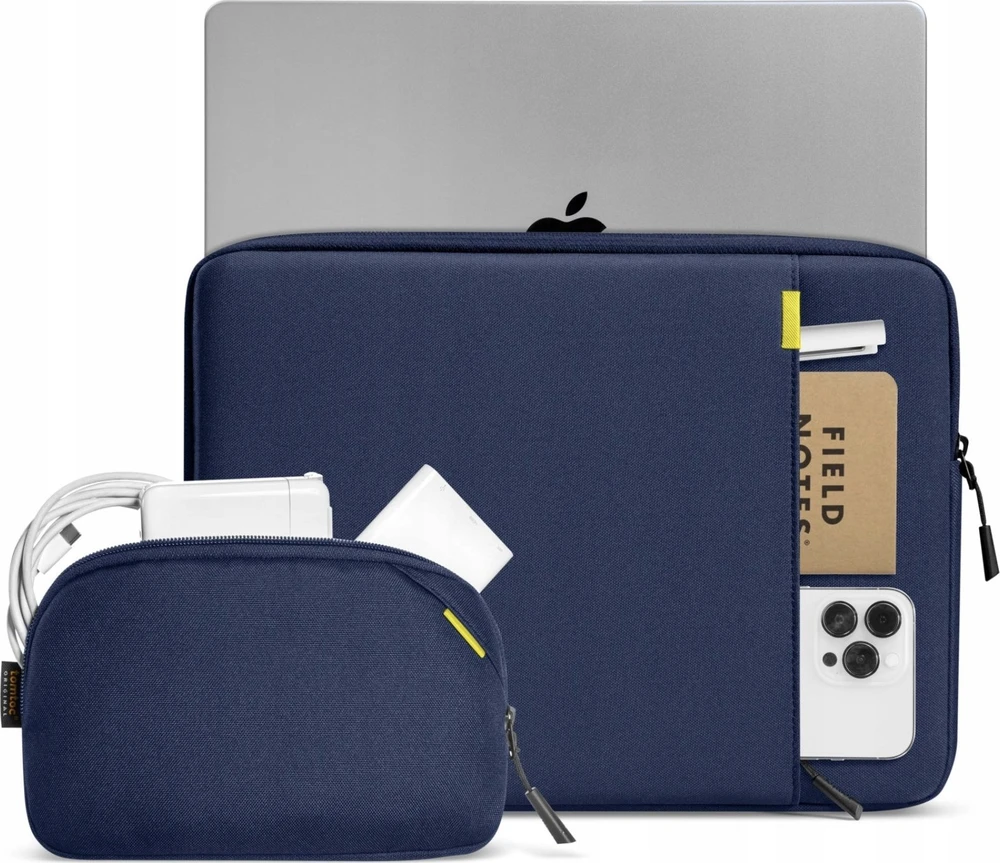 Rinkinys pokrowiec na laptopa TOMTOC Defender-A13 + Dėklas 14'' (tamsiai mėlyna)