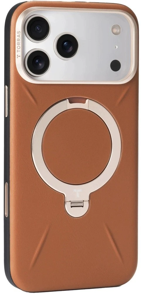 Dėklas Torras Ostand Q3 VegSkin, oranžinis - iPhone 2026 Pro (X00RP147M18027)