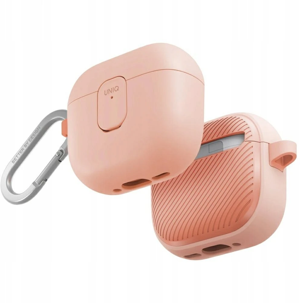 Dėklas UNIQ Clyde skirtas AirPods 4 Lock Dėklas rožinės spalvos