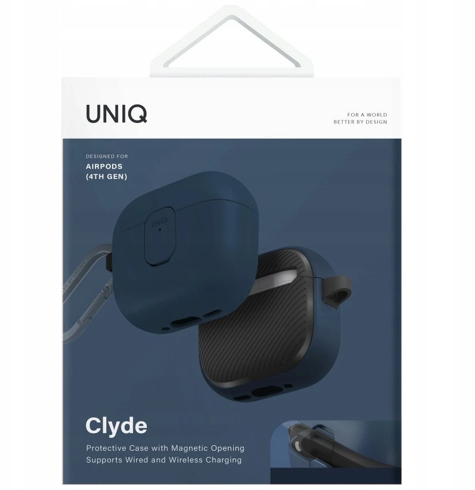 Dėklas UNIQ Clyde for AirPods 4 Lock Dėklas mėlynas