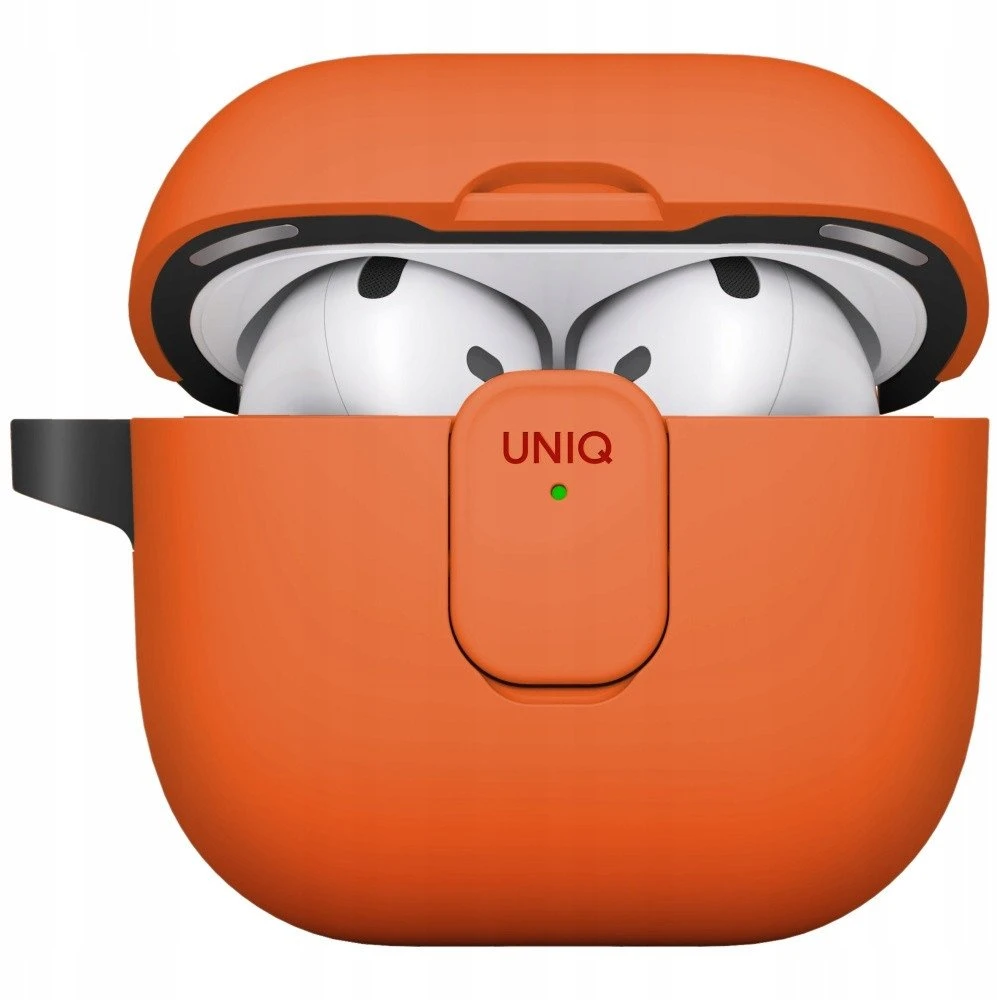 Dėklas UNIQ Clyde skirtas AirPods 4 Lock Dėklas oranžinės spalvos