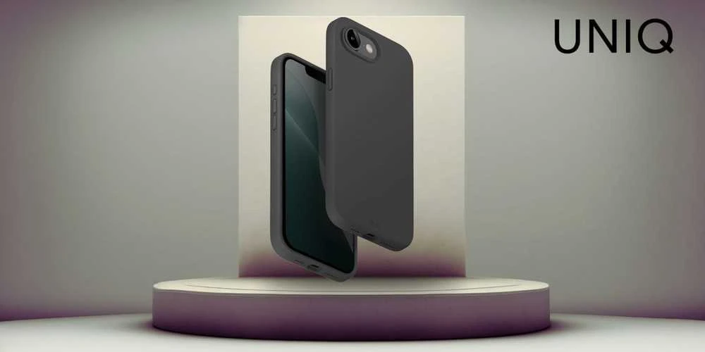 Uniq Lino Magclick įkrovimo dėklas, skirtas iPhone 16e – pilkas