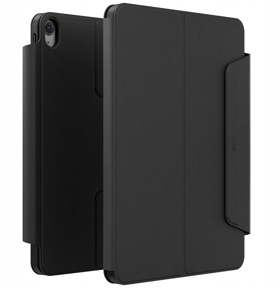 Dėklas UNIQ Rovus Snapmount Magnetic 360 Rotating Detachable skirtas Apple iPad Air 11" (M2/M3) / Apple iPad Air 10.9" (2022/2020) juodos spalvos