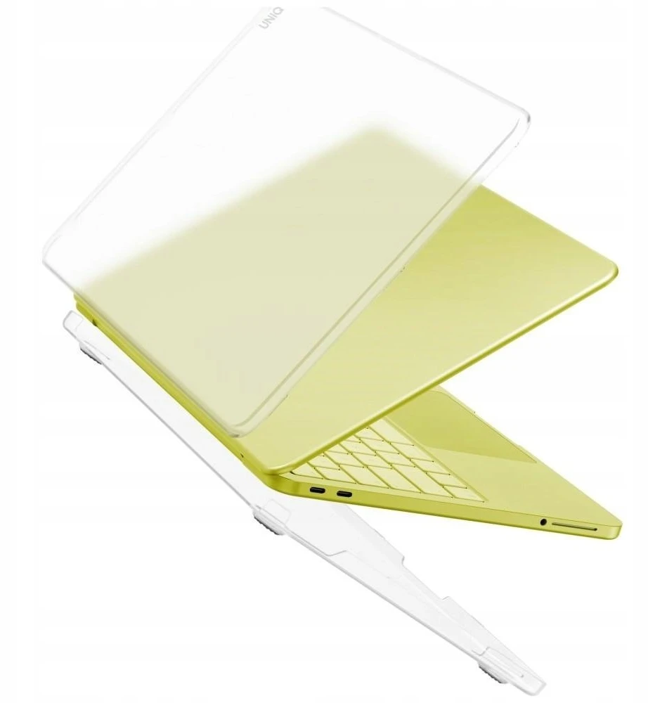 Uniq Claro dėklas, skirtas „MacBook Neo“ – permatomas