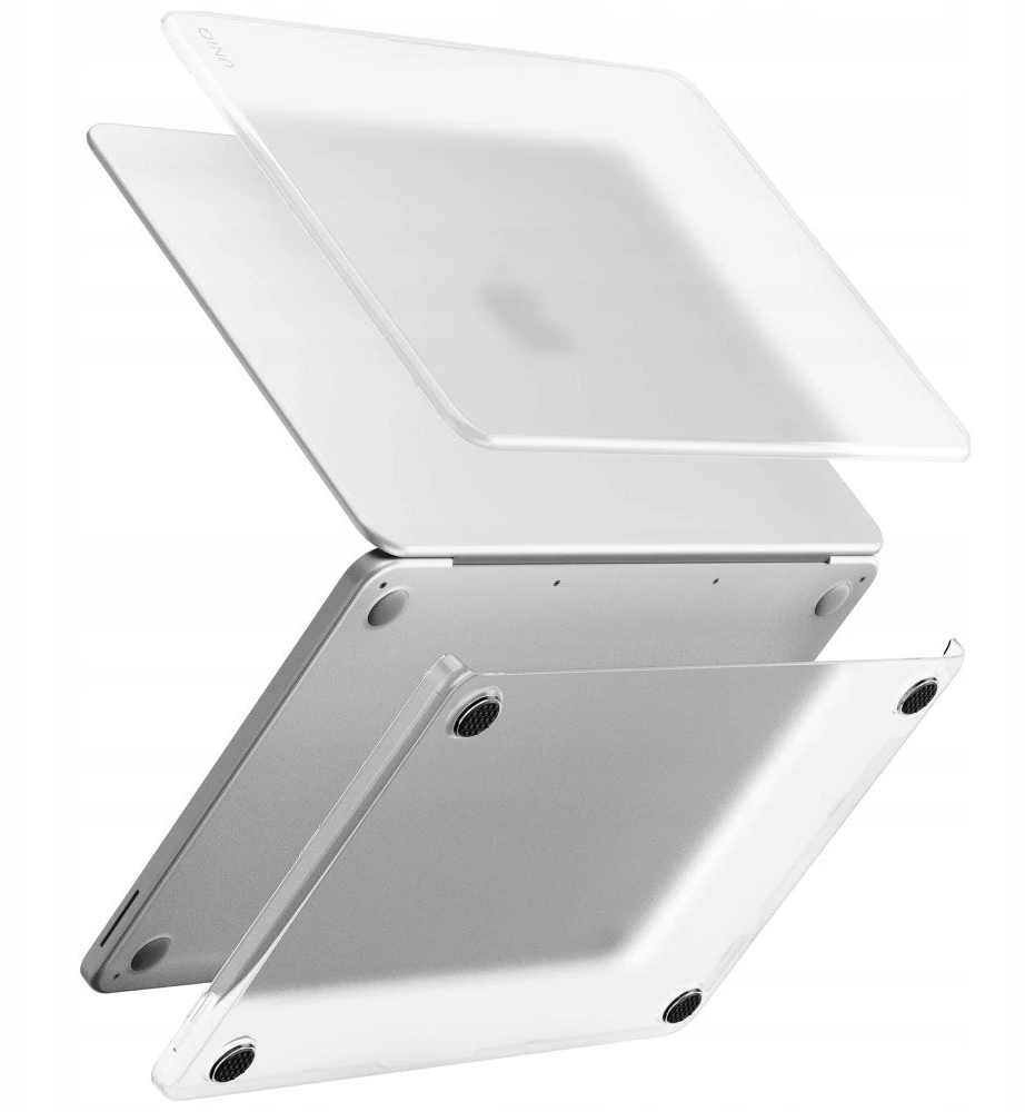 Uniq Claro dėklas, skirtas „MacBook Neo“ – permatomas