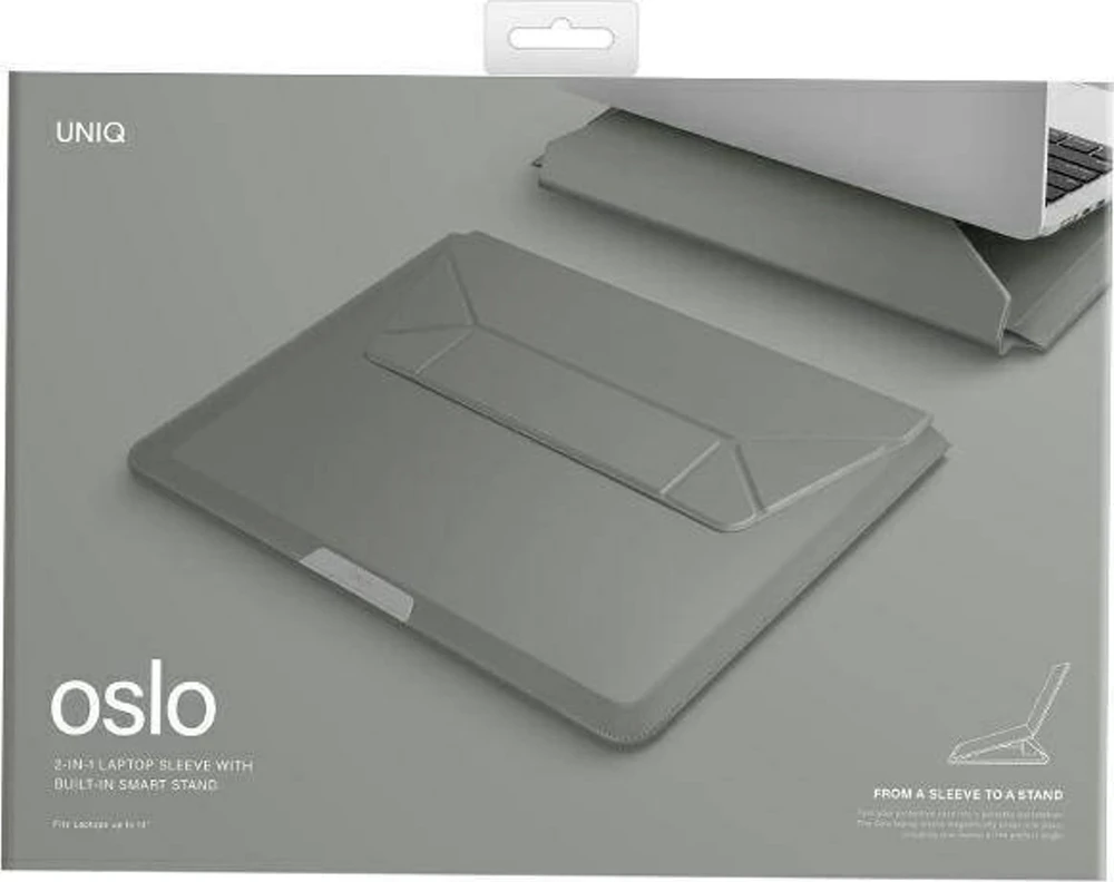 UNIQ dėklas Oslo nešiojamo kompiuterio dėklas 14" žalios spalvos