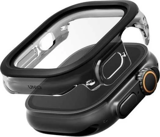 Dėklas UNIQ Voute for Apple Watch Ultra 49mm tempered glass juodas