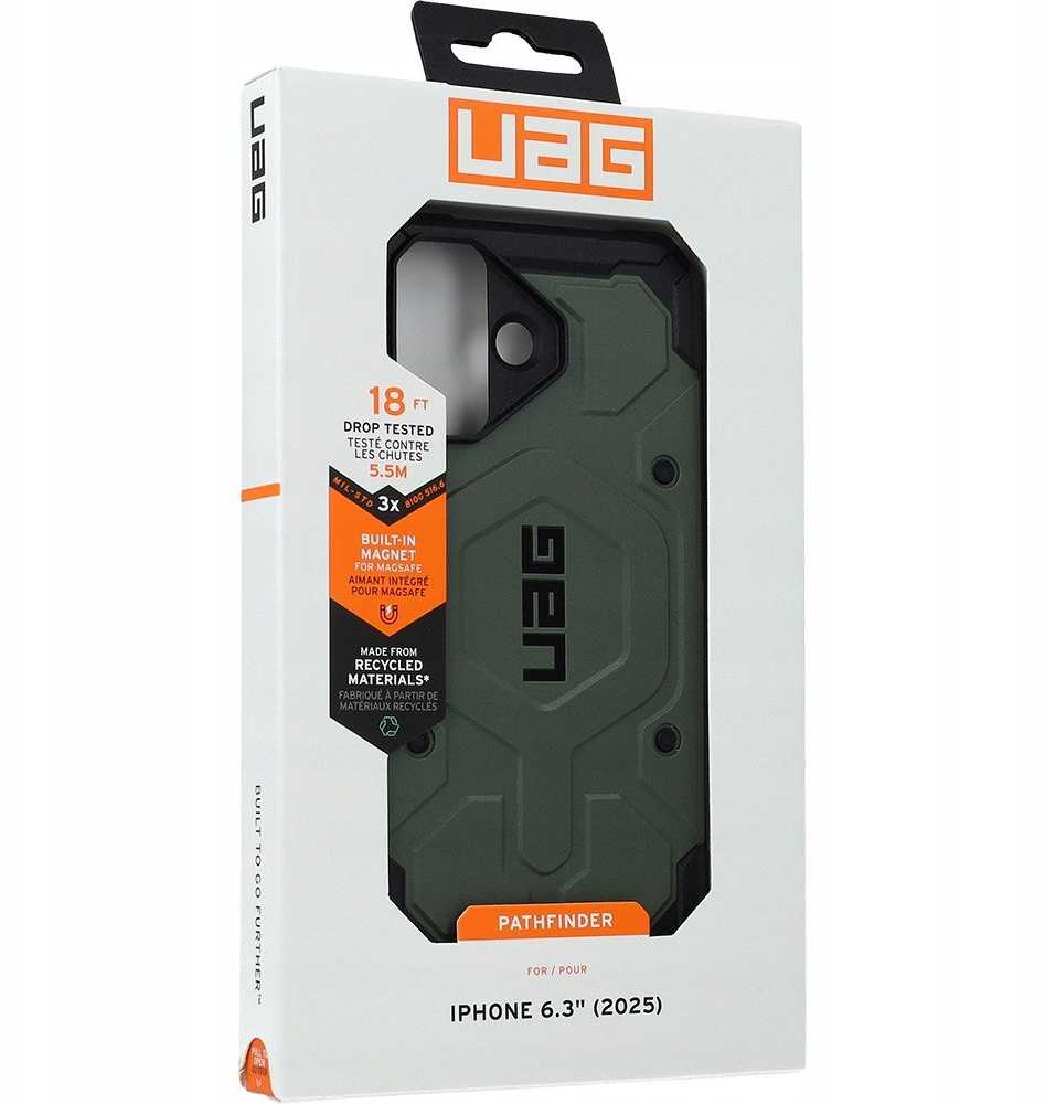Urban Armor Gear Dėklas UAG Pathfinder Magsafe, alyvuogių spalvos - iPhone 17