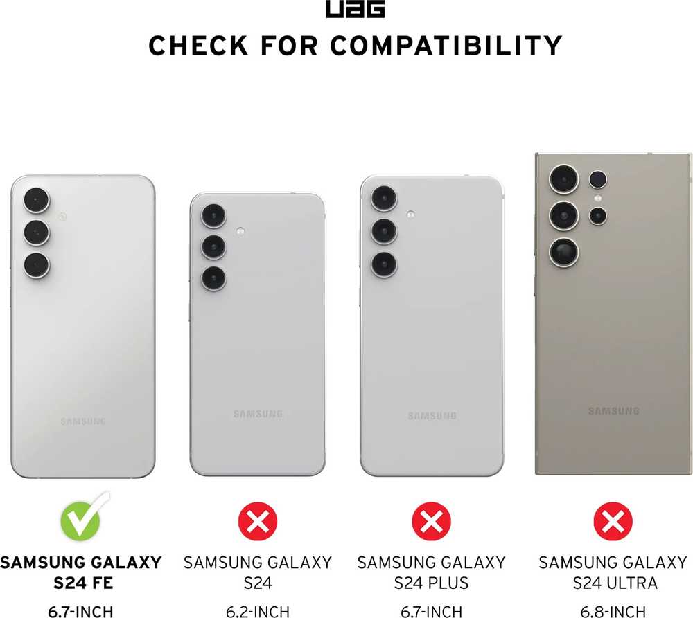 Dėklas Urban Armor Gear UAG Scout, juodas - Samsung Galaxy S24 FE
