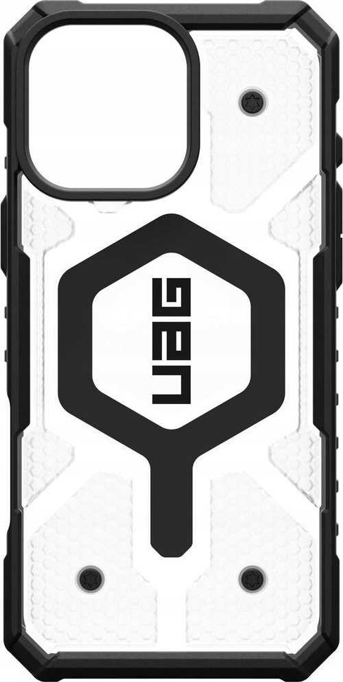 Urban Armor Gear UAG Pathfinder Clear Magsafe Apple iPhone 16 Pro Max - dėklas teleofnui baltos spalvos