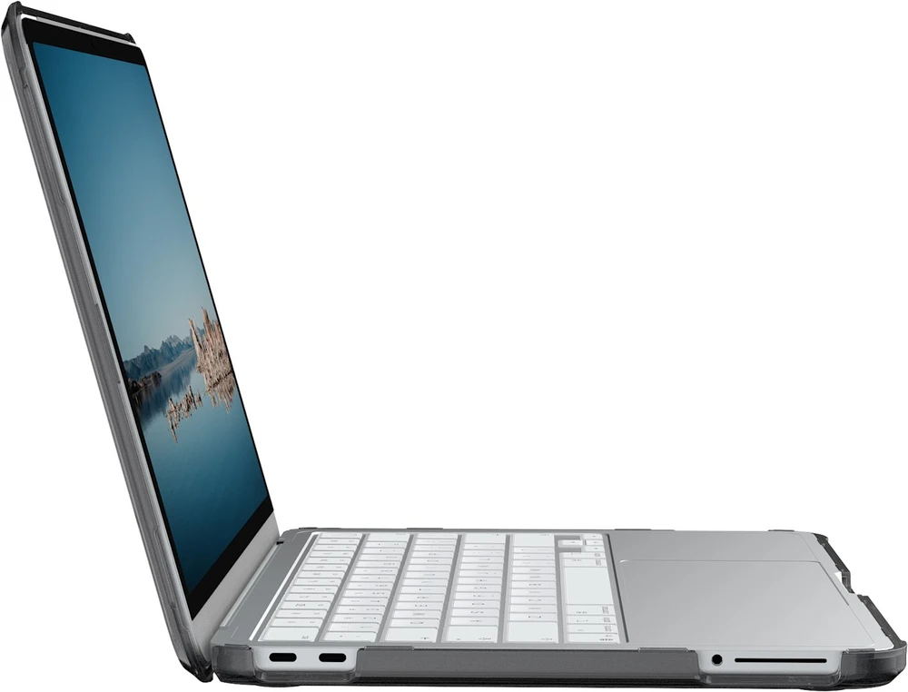 Dėklas Carruzzo UAG Plyo etui ochronne do MacBook Neo (A18 Pro 2026) ice