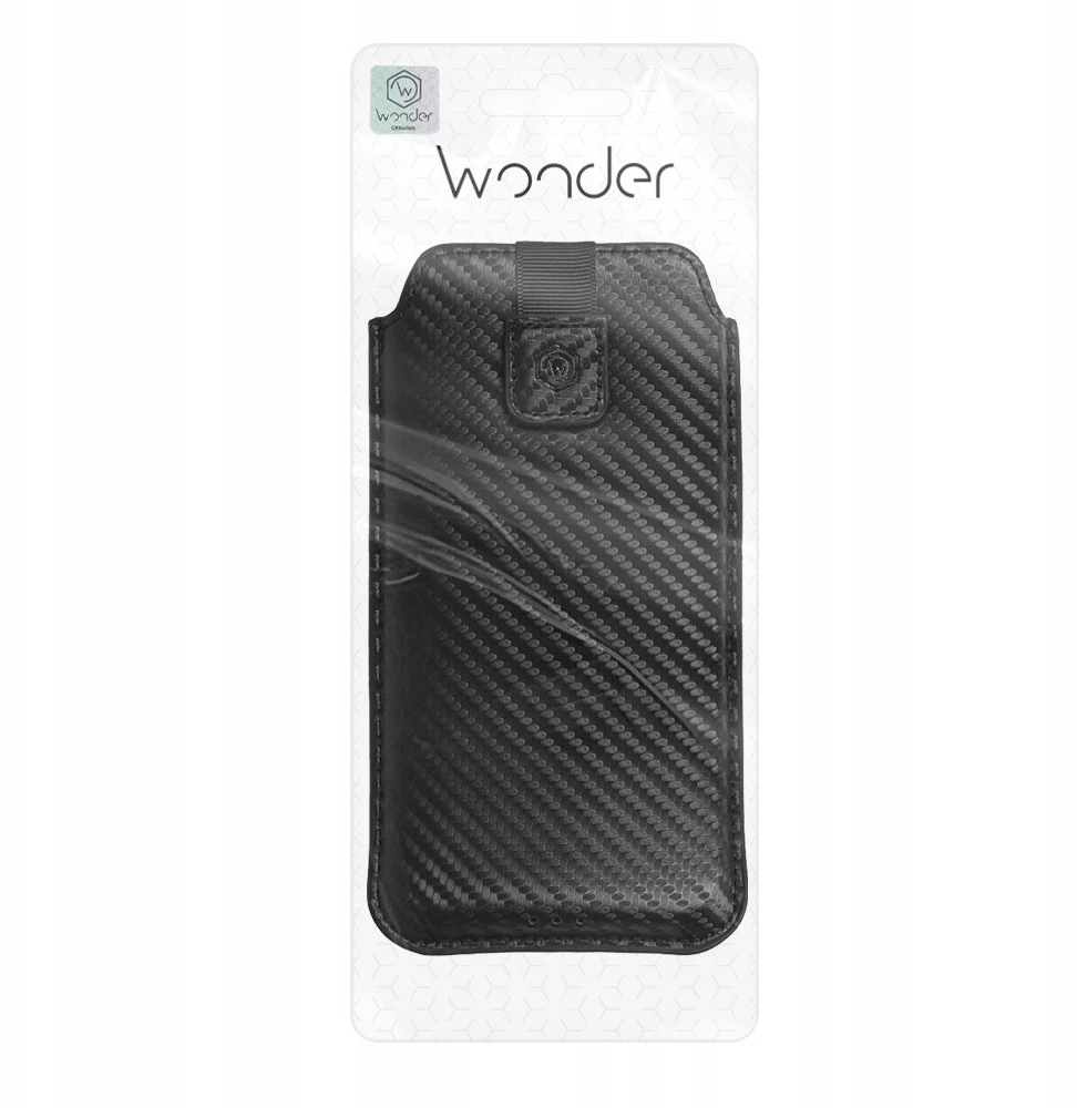 Wonder CARBON dėklas telefonui (Dydis L) Apple iPhone 13 Mini/12 Mini/SE 2020/2022/7/8 juodos spalvos