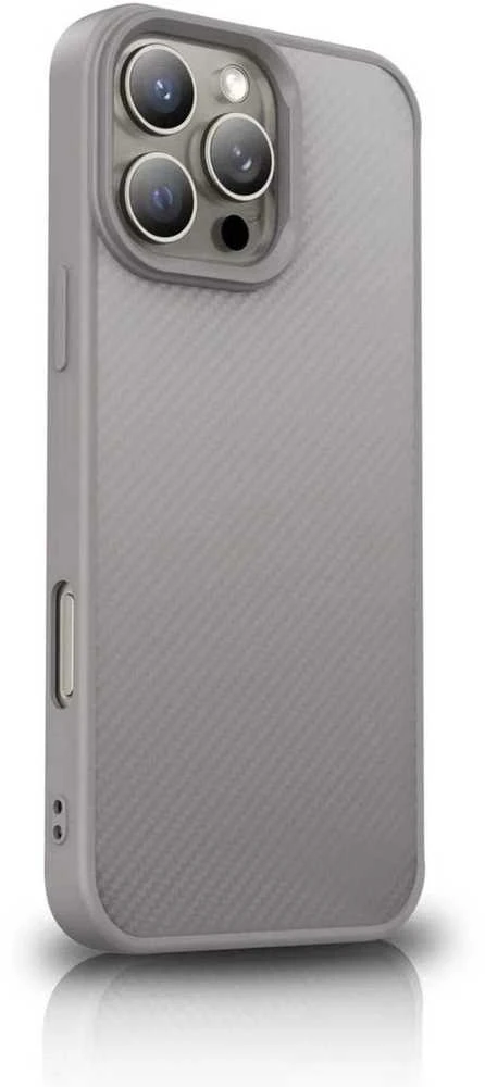 Wozinsky Carbon Fiber with MagSafe for Samsung Galaxy S25 – dėklas telefonui pilkos spalvos