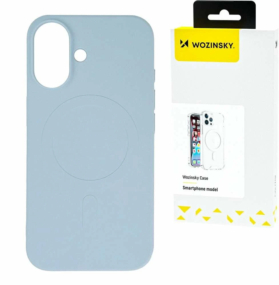 Wozinsky Liquid Silicone MagSafe for Samsung Galaxy S24 FE – light dėklas telefonui mėlynos spalvos