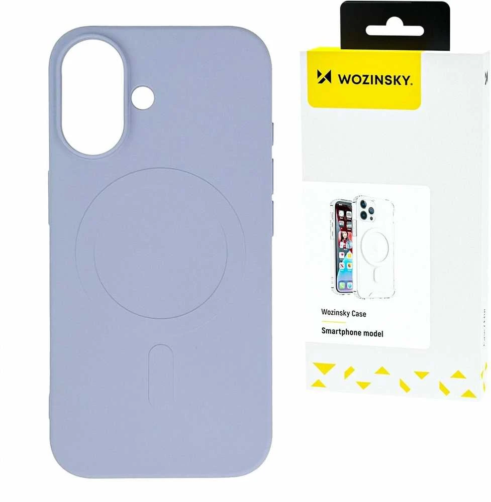 Wozinsky Liquid Silicone MagSafe for Samsung Galaxy S24 FE – dėklas telefonui violetinės spalvos