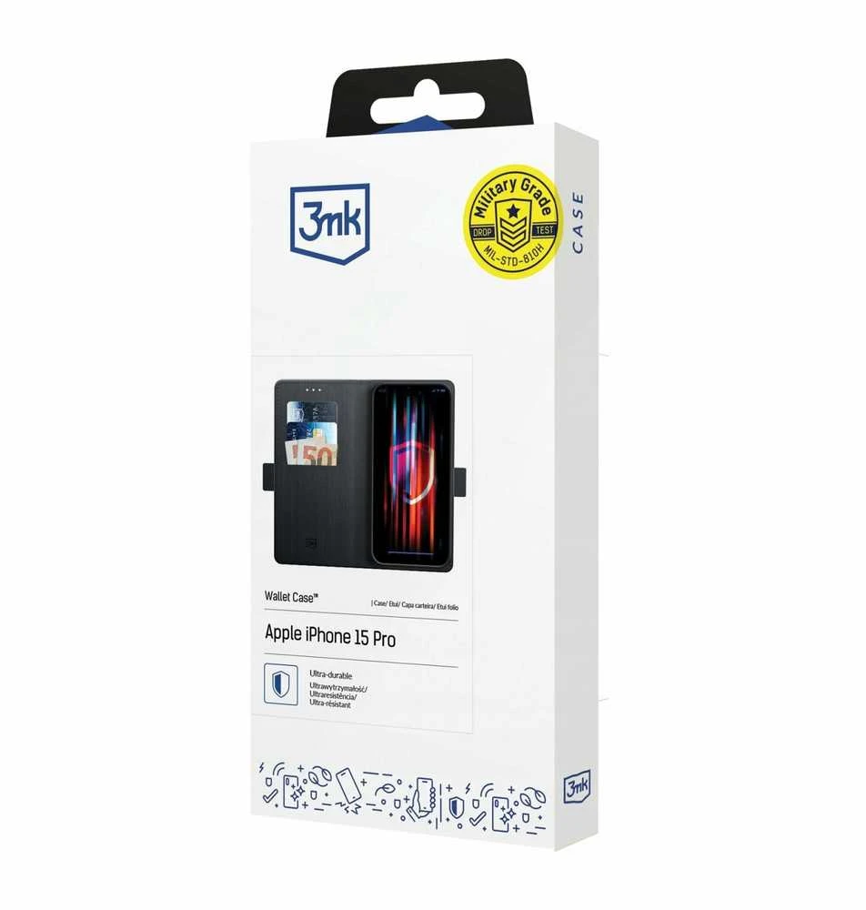 3mk piniginės dėklas, skirtas „Xiaomi 17 Pro Max“ - Juodas