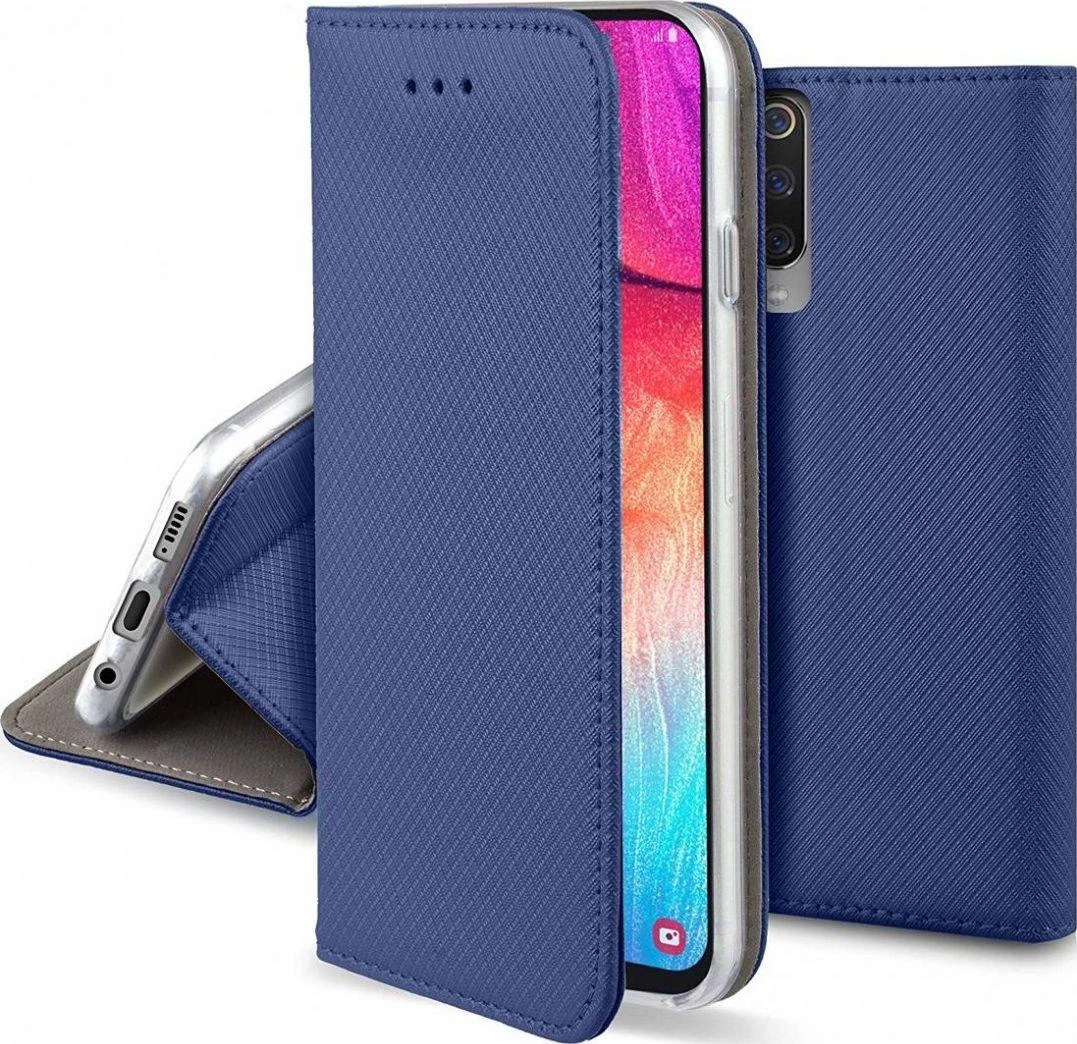 Reach Dėklas Smart Magnet Xiaomi Redmi Note 9T 5G tamsiai mėlynas