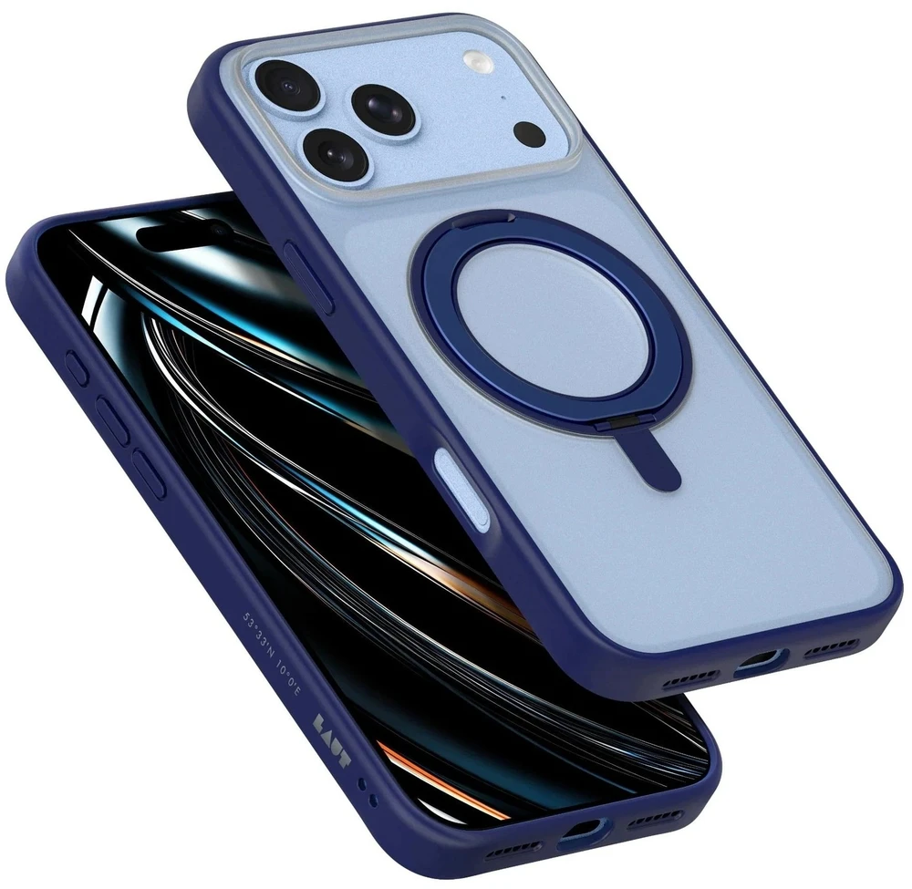 Zagg International Laut Flexi Protect – dėklas iPhone 18 Pro Max / 17 Pro Max, suderinamas su MagSafe (šviesiai mėlynas) (L_IP26D_FPT_BL)