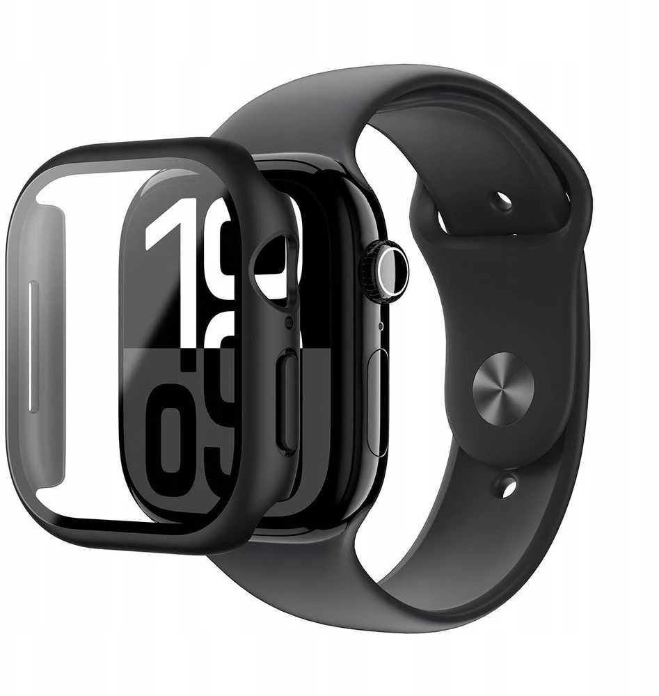 AmazingThing Radix stiklinis dėklas laikrodžiui 46mm – Juodas