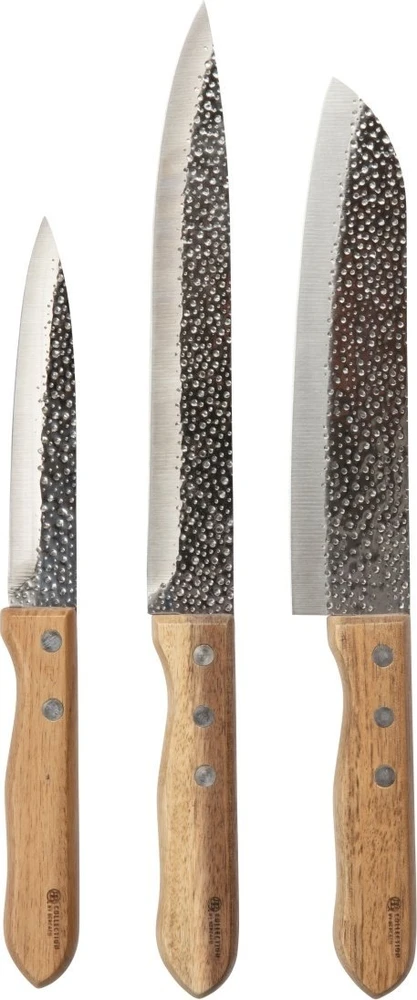 Dekodonia Knivset By Bercato - 25,5cm, 30,5cm, 32,5cm - Nerūdijantis plienas, Drewno akacjowe