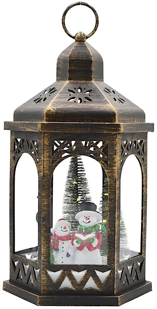 Ambiance Light Dekoracja świąteczna Affek Design Latarnia dekoracyjna LED 32CM - Bałwan