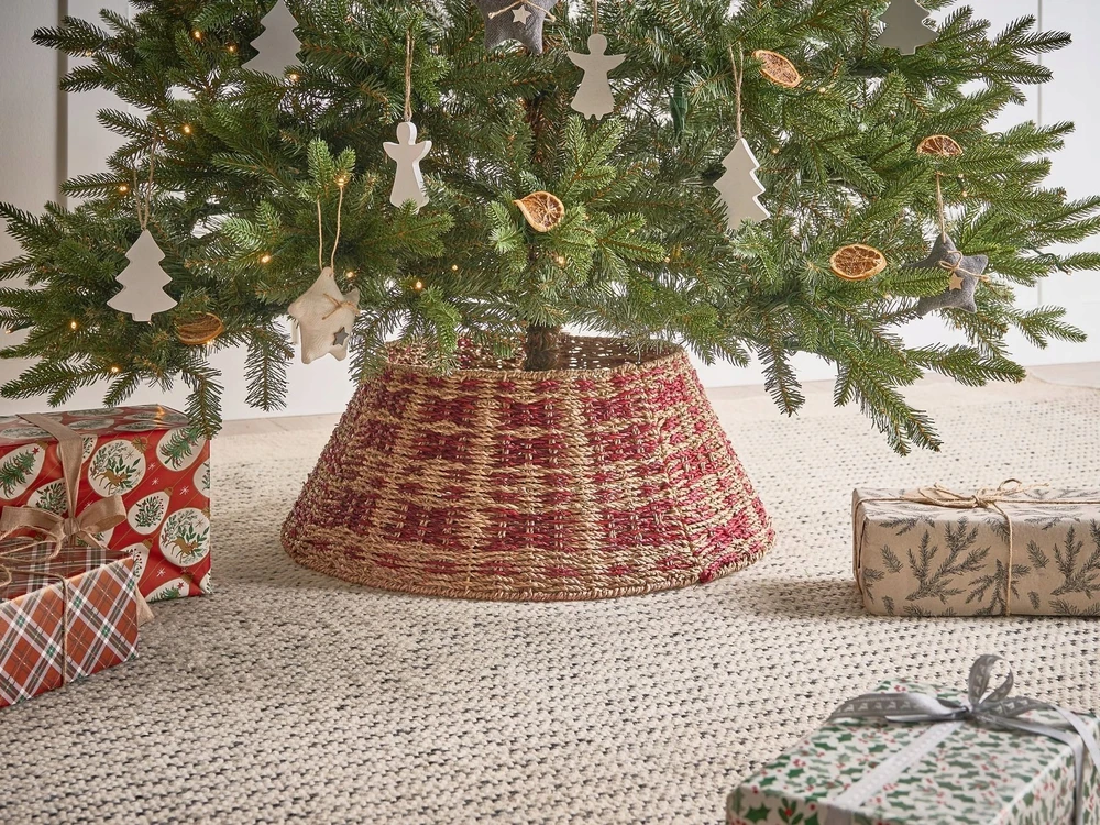 Beliani Kalėdų eglutės stovas NEIGE jūržolės natūralus 52 cm