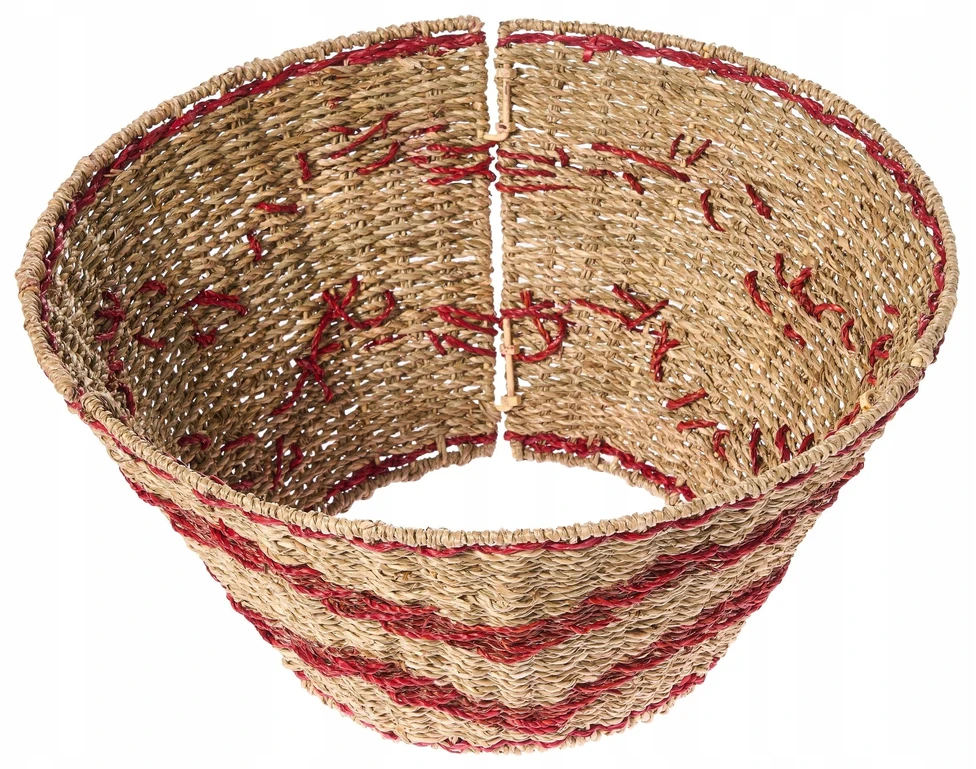 Beliani Kalėdų eglutės stovas HIVER jūržolių raudonas 43 cm
