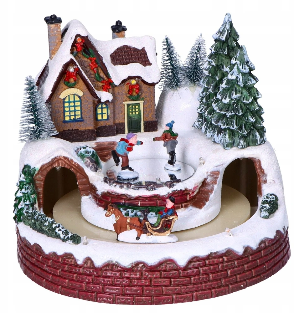Christmas Decoration Decoration with LED lighting. 16.5 cm. 18.5 cm