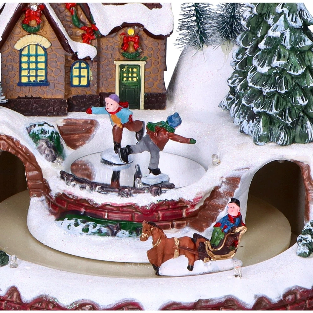Christmas Decoration Decoration with LED lighting. 16.5 cm. 18.5 cm