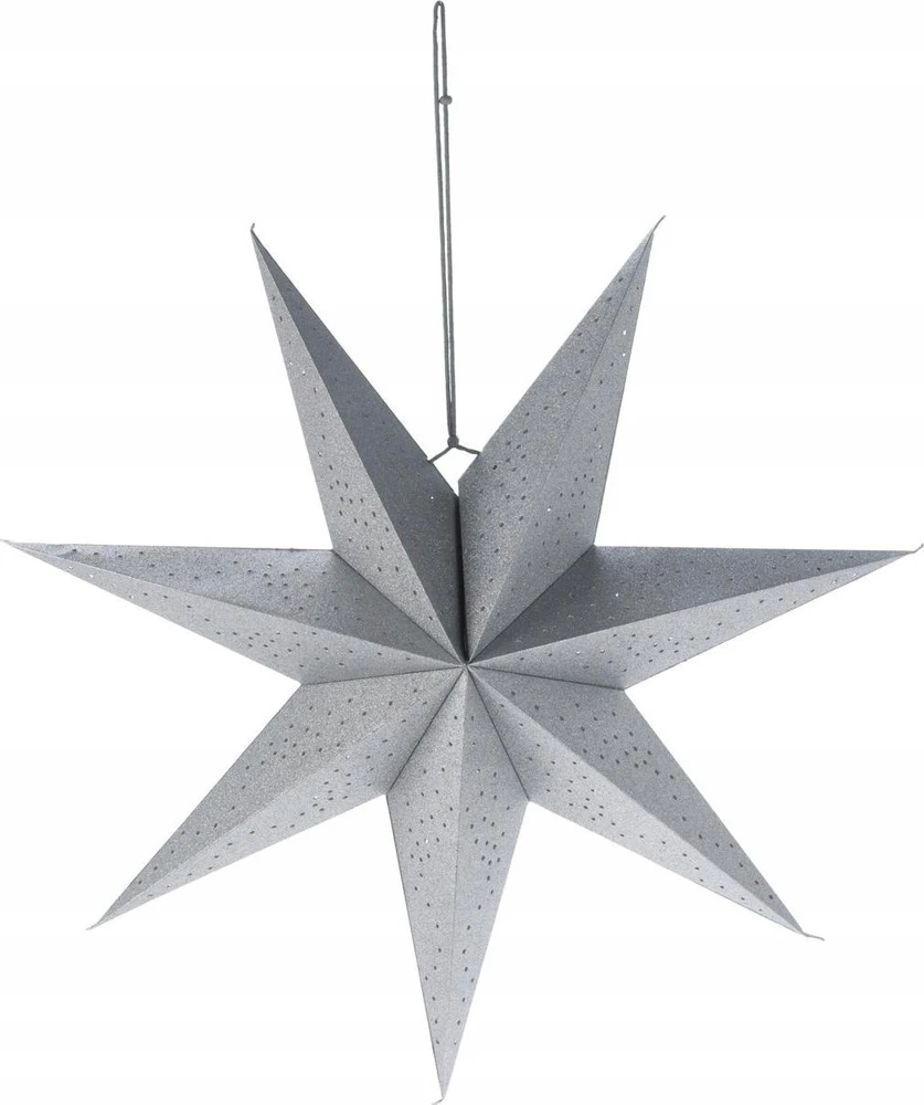 Christmas Gifts Dekoratyvinė Žvaigždė Popierinė 60 cm - Sidabrinė Ornamentas