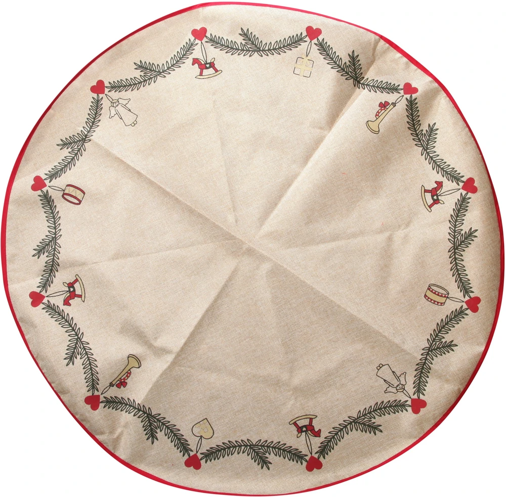 Kalėdinė dekoracija CHRISTMAS_TO Kilimėlis po eglute Det Gamle Apotek, skersmuo 100 cm, klasikinės šventės, ruda