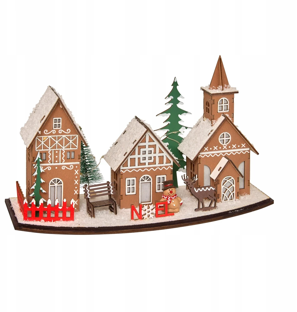 Fééric Lights and Christmas Kalėdinio miestelio žibintas, LED, 30 x 15 cm