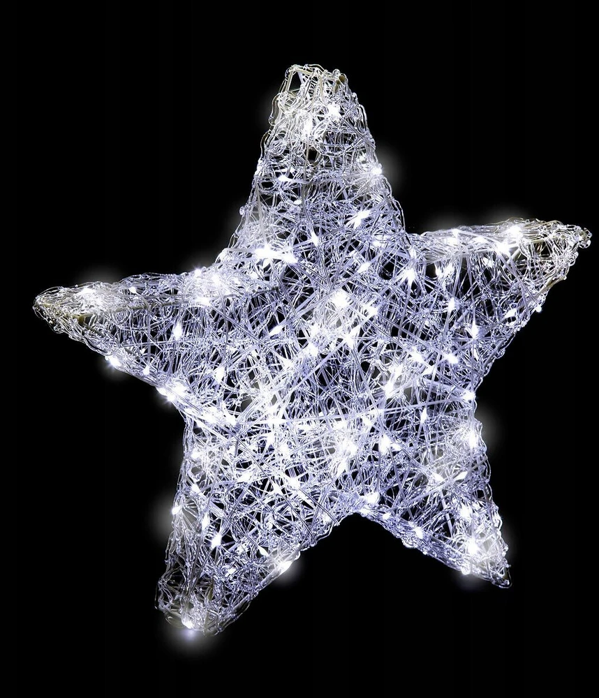 Fééric Lights and Christmas Star Švytinti šventinė dekoracija, žvaigždė, 50 cm