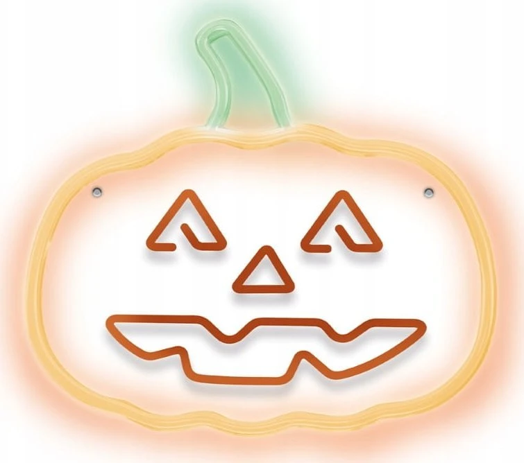 TelForceone Neoninė PLEXI LED HAPPY PUMPKIN oranžinė žalia FPNE10"Forever" šviesiai