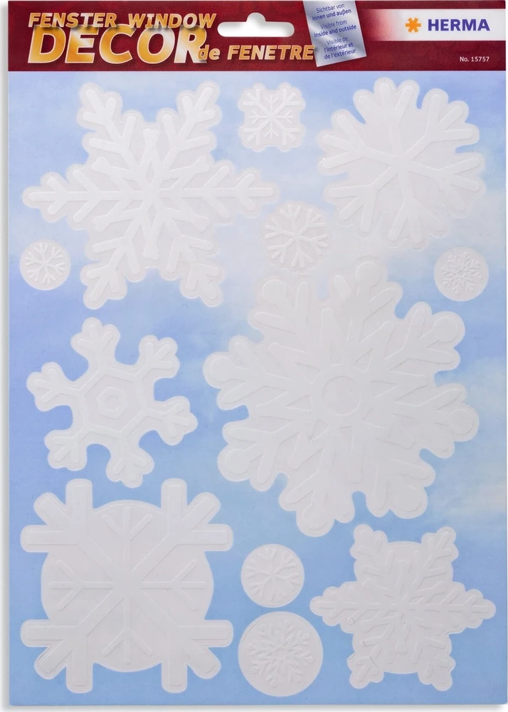 Dekoracja świąteczna Herma HERMA FENSTERBILD A4 SCHNEEFLOCKE