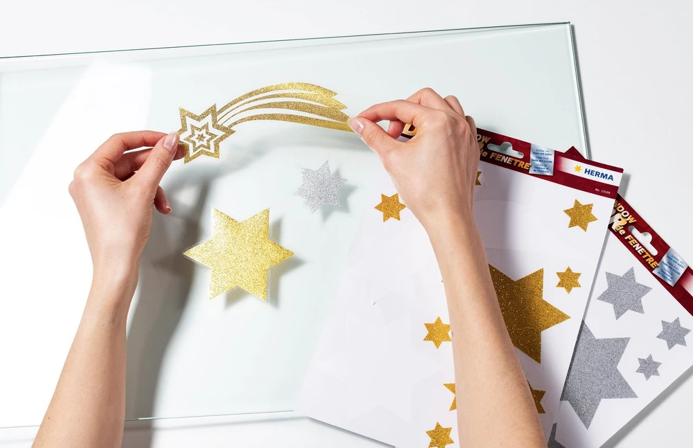 Dekoracja świąteczna Herma naklejka