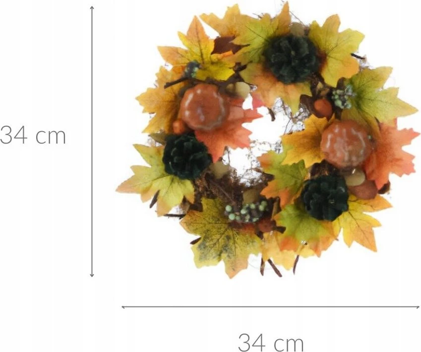 Home Styling Collection Rudens vainiko puošmena, Ø 34 cm