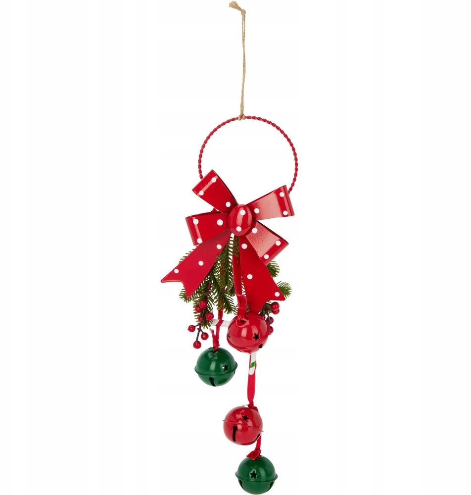Home Styling Collection Kalėdinė dekoracija su metaliniais varpeliais, 29 cm
