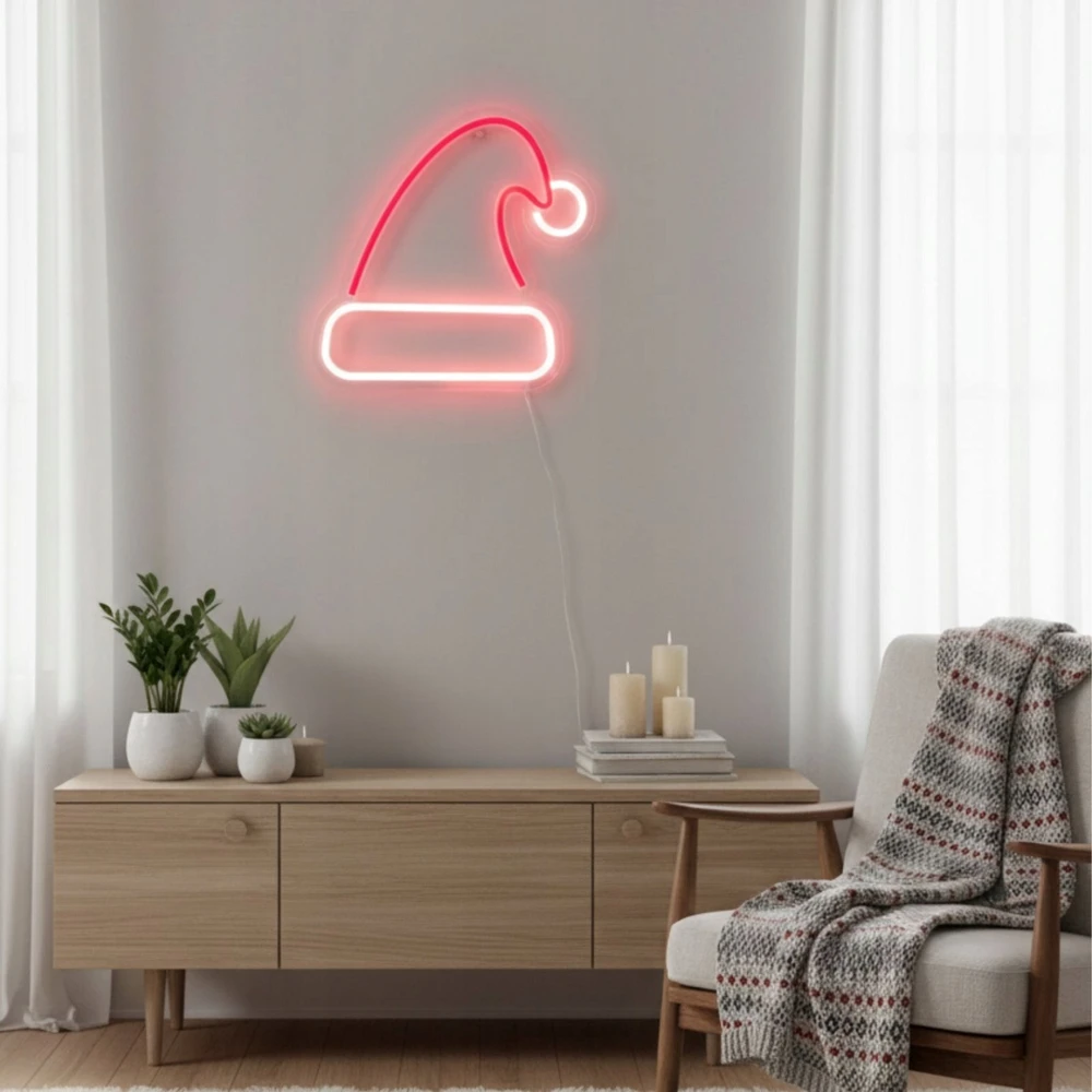 Home Styling Collection Kalėdinis neoninis sieninis LED ženklas, 23 x 22 cm