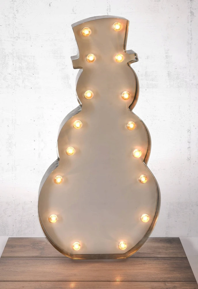 Kalėdinė dekoracija „Home Styling Collection“ dekoracija su LED apšvietimu: sniego senis