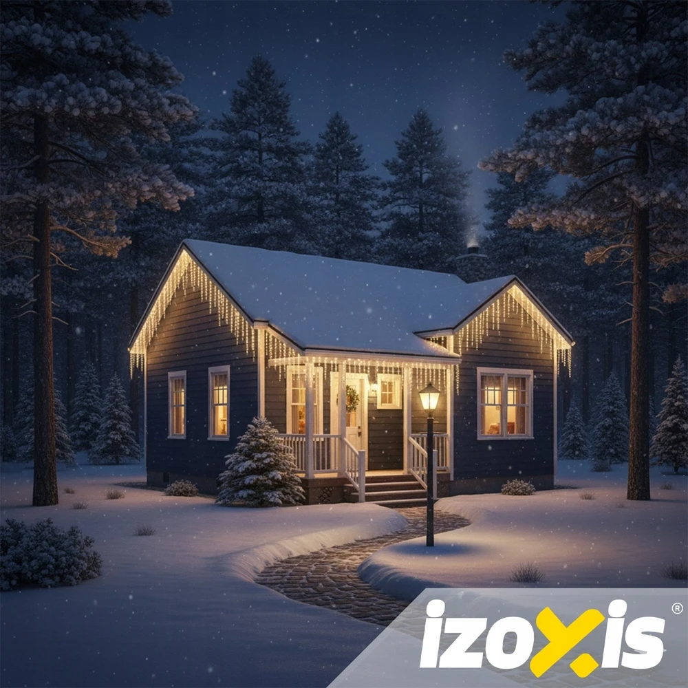 Lauko šviestuvai 300LED 15m šiltos baltos Izoxis 26710