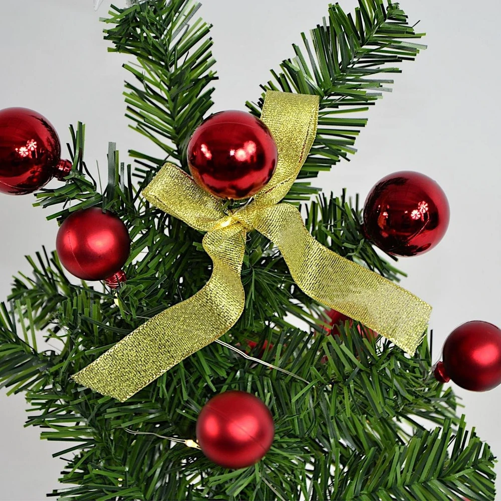 Christmas Decoration Dekoracja świąteczna KMTP Choinka dekoracyjna 60CM 25LED TIMER - Meškiukas