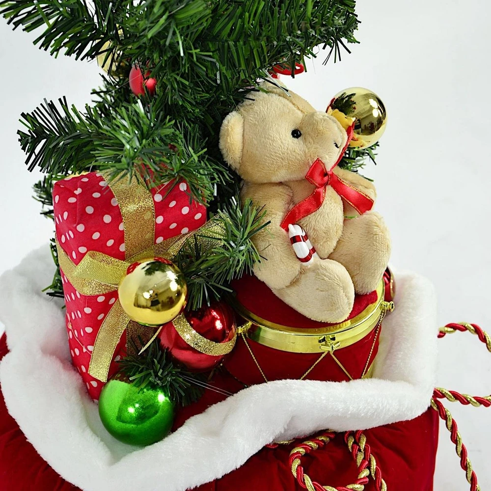 Christmas Decoration Dekoracja świąteczna KMTP Choinka dekoracyjna 60CM 25LED TIMER - Meškiukas