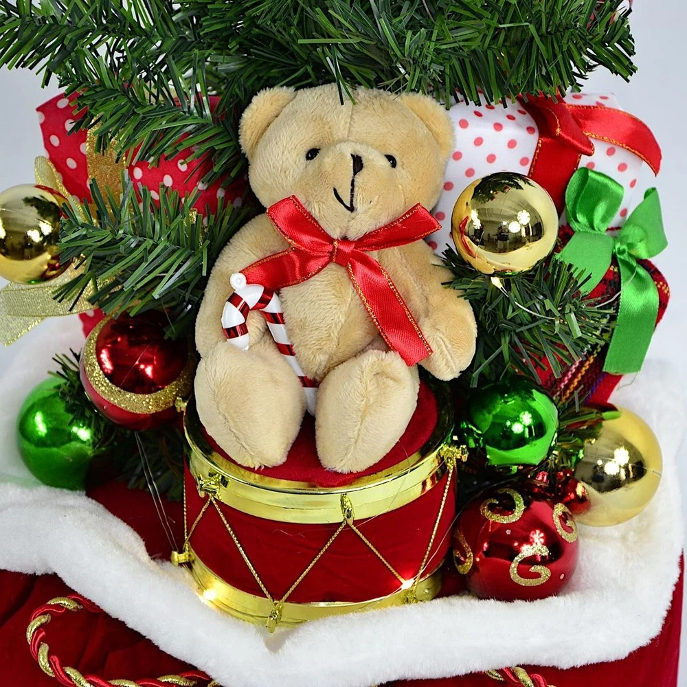 Christmas Decoration Dekoracja świąteczna KMTP Choinka dekoracyjna 60CM 25LED TIMER - Meškiukas