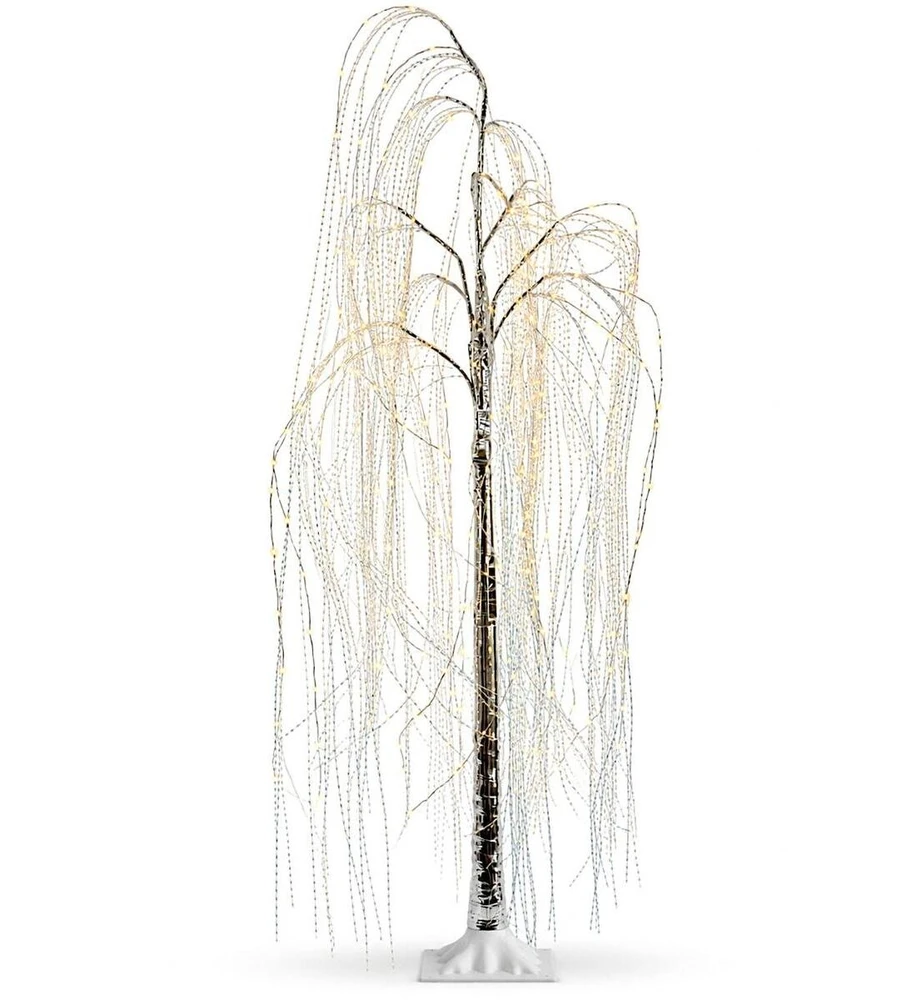 KOOPMAN DEKORATYVINIS MEDELIS GLUOSNIS 220 LED AUKŠTIS 150CM LAIKMATIS SIDABRINIS 140822