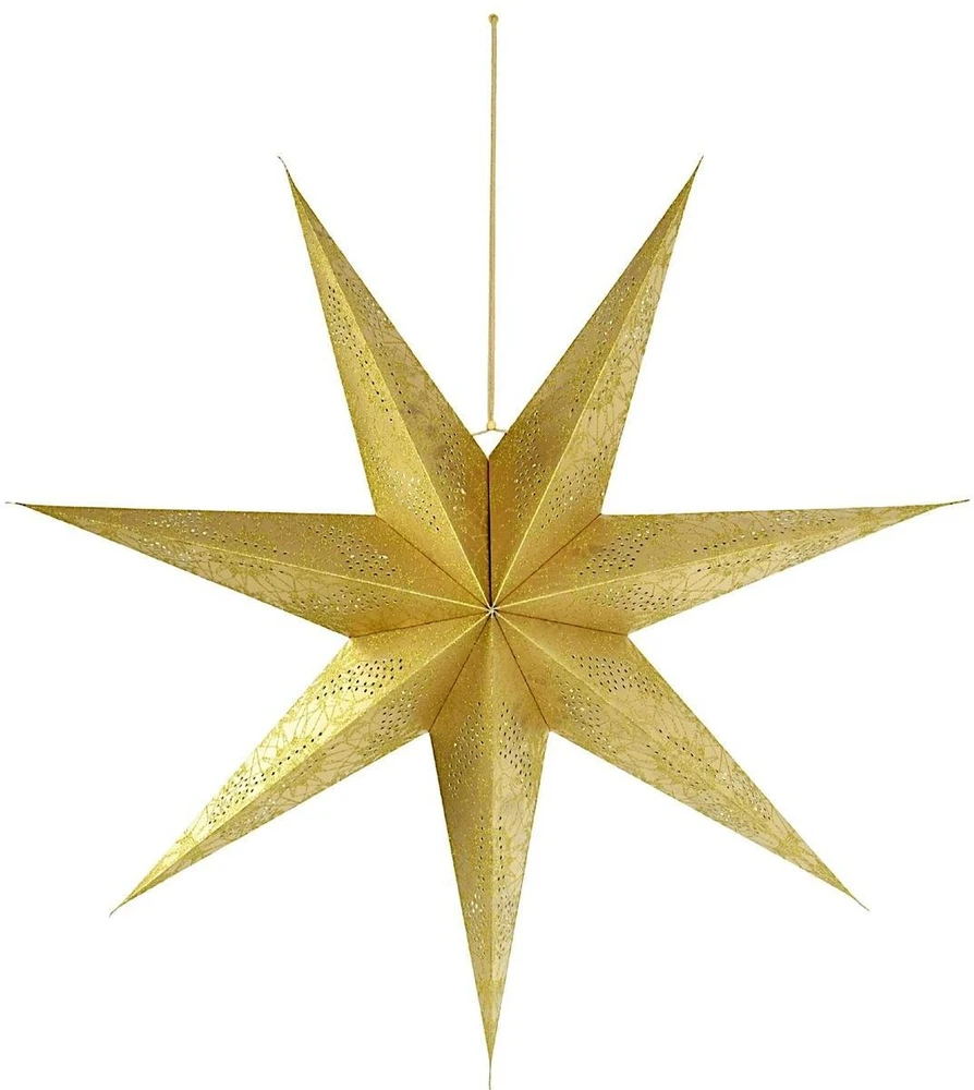 Christmas Gifts DEKORATYVINIS POPIERIUS STAR 75CM AUKSAS