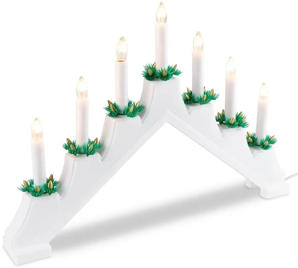 Party Deco Nežinomas Kalėdinė žvakidė su LED apšvietimu, 30 cm, 7 LED