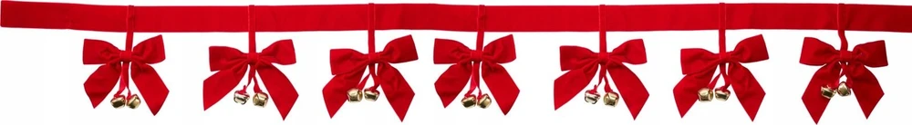 Nežinomas Velvet Girlianda su aksomine peteliške. 150 cm