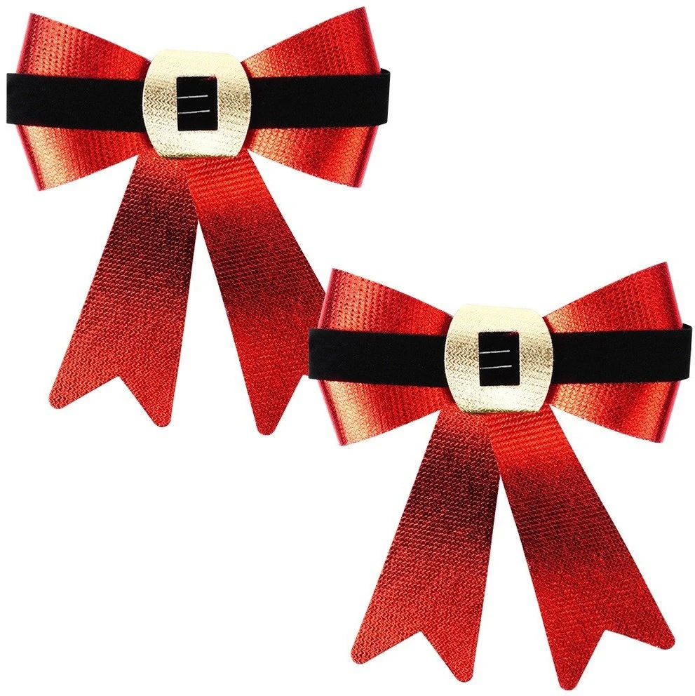 Party Deco Home Styling Deko-Lankai Kalėdiniai Lankai 15x17 cm 2 vnt.